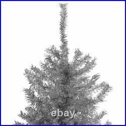 Northlight 9ft Silver Tinsel Slim Artificial Christmas Tree Unlit
