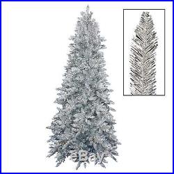 Northlight Northlight 7.5-ft Pre-Lit Silver Artificial Christmas Tree 11293775