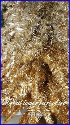 Ombre Gold & Silver Christmas Tree 5 Ft Pre-lit Thanksgiving, Halloween, Autumn