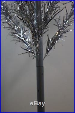 Original 1960's Evergleam Aluminum Christmas Tree 4' Pom Pom Ends Complete