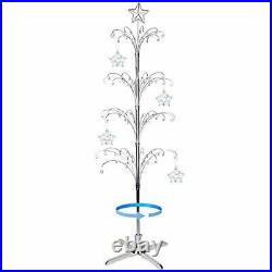 Ornament Display Stand Tree ChristmasRotating Metal Bauble Hook Hanger
