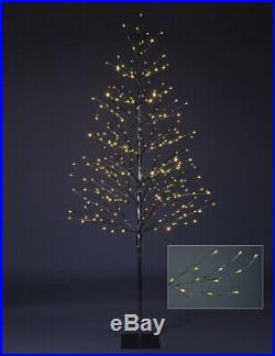 Outdoor Silver Christmas Tree 7' Tall LED Light Decoration Patio Deck Lighting
