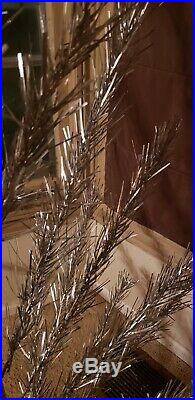 PRICE REDUCED! Vintage 6 Foot Peco Aluminum Silver Christmas Tree