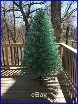 RARE Revlis Starlite Green & Silver Stainless Christmas Tree 7-8ft 192 Branches