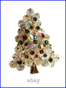 Ramon Lopez Good Hands New Mexico Handmade Gemstone Christmas Tree Brooch Pin