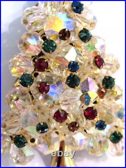Ramon Lopez Good Hands New Mexico Handmade Gemstone Christmas Tree Brooch Pin