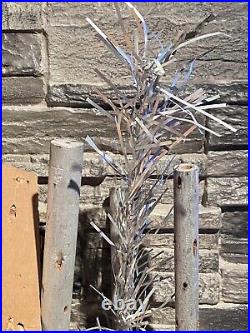 Rare 50's SPARKLER ALUMINUM CHRISTMAS TREE. 3 1/2 Foot Tall In Original Box