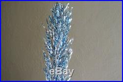 Rare Vintage Blue & Silver 41 Aluminum Christmas Tree Branches Fabulous EUC