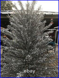 Rare Vintage REVLIS Starlite 8 Ft Silver Aluminum Christmas Tree No Stand or Box
