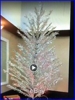 Raylite Fold -A-Way Silver Christmas Tree 6ft with color Wheel
