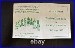 Reed & Barton Twelve Days Of Bells Complete Set Christmas Silver 1980 Annual