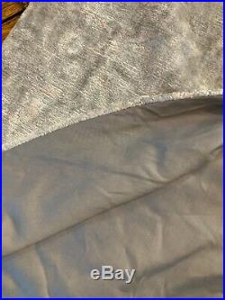 Restoration Hardware Christmas Lustrous Velvet Tree Skirt Silver 70