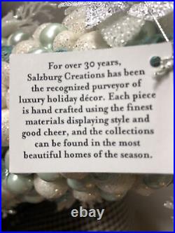 SALZBURG CREATIONS 16 Decorated Tree Green/White/Silver/New Handmade Pristine