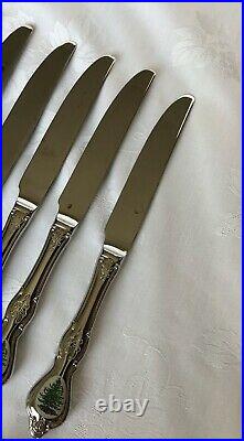 SPODE Wallace SS Christmas FLATWARE 12 Settings + 4 Serving Pieces + Spode Chest