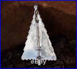 STERLING SILVER MULTI-STONE CHRISTMAS TREE PIN/PENDANT by LEE CHARLEY NAVAJO