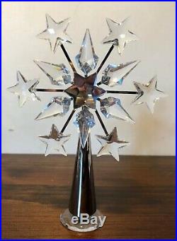 SWAROVSKI crystal SILVER/RHODIUM chrome christmas TREE TOPPER #632784