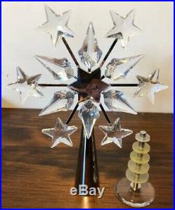 SWAROVSKI crystal SILVER/RHODIUM chrome christmas TREE TOPPER #632784