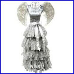 Silver Angel Dress Form Christmas Tree Mannequin Store Front Commercial Unlit