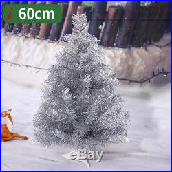 Silver Christmas Tree 2 3 4 5 6 7 8 FT Decoration Undecorated Festival Holiday