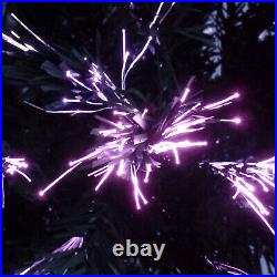 Silver & Grey Fiber Optic Christmas Tree / Retro Inspired / Led / See Video