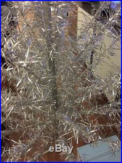 Silver aluminum christmas tree made in USA HOLIDAY CHRISTMAS TREE VINTAGE