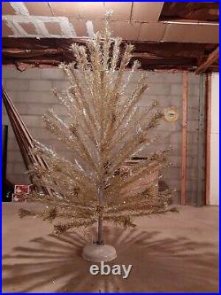 Silver and Gold Peco 6ft Aluminum Christmas Tree