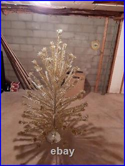 Silver and Gold Peco 6ft Aluminum Christmas Tree