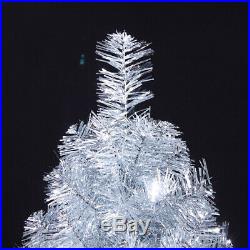 Sliver Artificial PVC Christmas Tree WithStand Holiday Indoor Outdoor Decorate