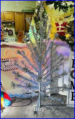 Sparkler Pom Pom 6ft Aluminum Christmas Tree & Penetray Color Wheel 100% Boxes
