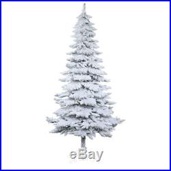 The Holiday Aisle 7' Flocked Snowy Pine Artificial Christmas Tree with Stand