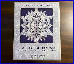 The Metropolitan Museum of Art 2012 Snowflake Christmas Tree Topper Silver Plate