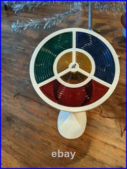 The Sparkler Pom-pom 7 Ft. Aluminum Christmas Tree With Color Wheel