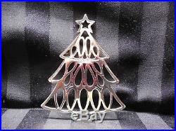 Tiffany & Co 1998 Sterling Silver Xmas Tree Ornament