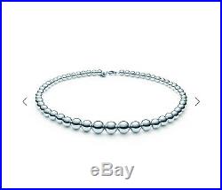 Tiffany & Co. Necklace Graduated Bead/Ball Sterling Silver Lobster Clasp