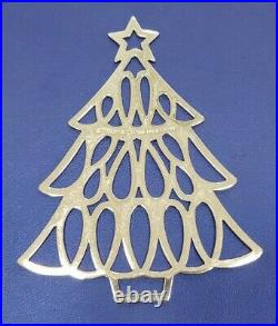 Tiffany & Co. Sterling Silver Christmas Tree Holiday Ornament Large Over 3
