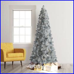 Treetopia Basics Silver 6 Foot Prelit Christmas Tree with Clear Lights (Used)