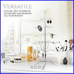 Tripar Metal Ornament Display Tree and Jewelry Organizer Holiday and Christma