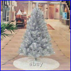 US in stock 5ft 6ft 7ft Christmas Tree Undecorated Pink Purple Blue Gold Silver