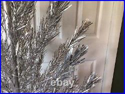 United States Silver Glow 6-1/2 Feet 55 Branches Aluminum Christmas Tree Box