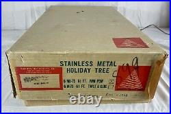 VINTAGE 6 FT. ALUMINUM, CHRISTMAS TREE WITH COLOR WHEEL Complete In Box