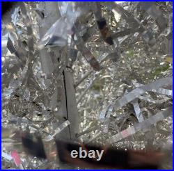 VINTAGE! 60'S ALUMINUM Tinsel 6.5' FULL WITH 95 BRANCHES CHRISTMAS TREE