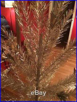 VINTAGE 6ft SILVER / ALUMINUM CHRISTMAS PINE TREE