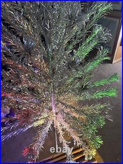 VINTAGE EVERGLEAM 6 Ft 90 Branches Silver Aluminum Christmas Tree MCM