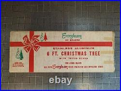 VINTAGE Evergleam 6' Aluminum 94 Branch Brilliant Christmas Tree