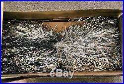 VINTAGE SILVER FOREST 6 1/2 FT. STAINLESS ALUMINUM CHRISTMAS TREE 83 Branches