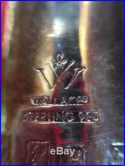 VTG 13 LTD ED 66/1000 WALLACE Sterling Silver Christmas Tree Topper ANGEL Rare