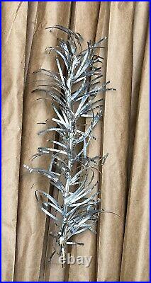 VTG 7' Aluminum Sparkler Pom Pom Christmas Tree 103 Long Branches M-7103 USA