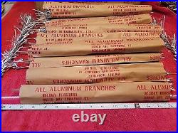 VTG Lot Of 36 Sparkler Aluminum Christmas Tree Replacement Branches MCM USA