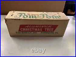 VTG Made In USA The Sparkler Pom-Pom Aluminum Christmas Tree 3 feet 25 branches