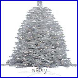Vickerman 9' Silver Pencil Artificial Christmas Tree with 550 Clear Lights